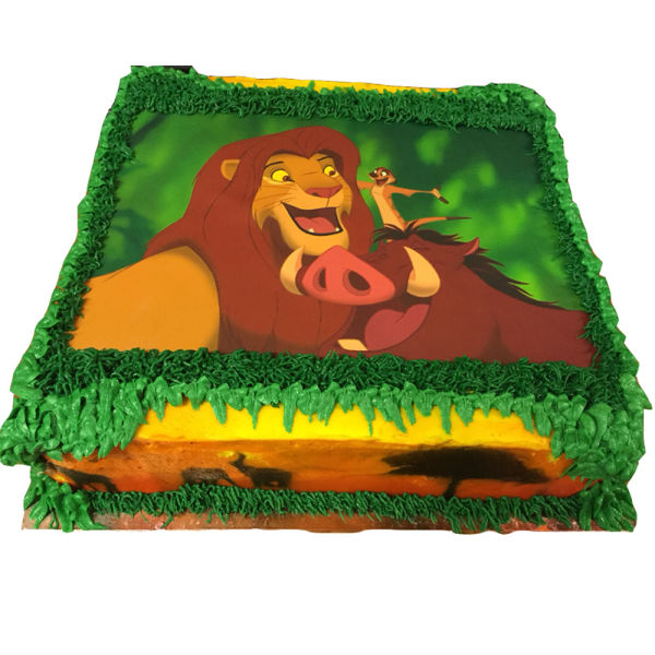  Simba and Friends Photo cake