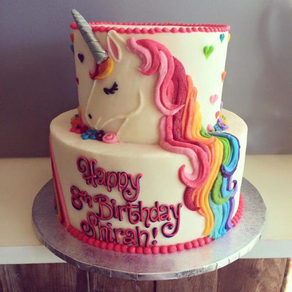 Unicorn Half Birthday Cake 2