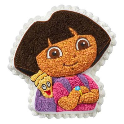 Dora n Map Shape cake