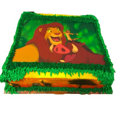 Simba and Friends Photo cake