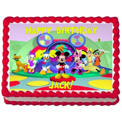 Mickey mouse clubhouse photo cake