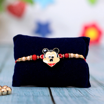 Simple Mickey Mouse Rakhi Thread