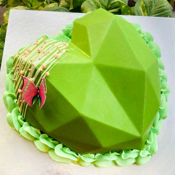 Birthday Cake with Kiwi Toppings