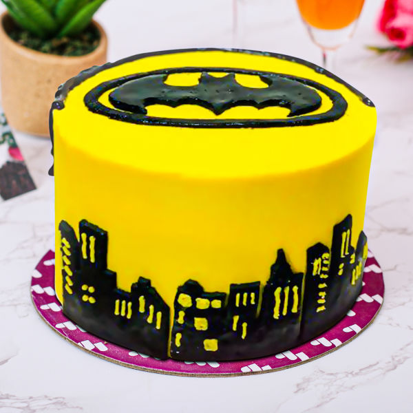 Batman Bat a rang Custom Photo Cake | Freedom Bakery