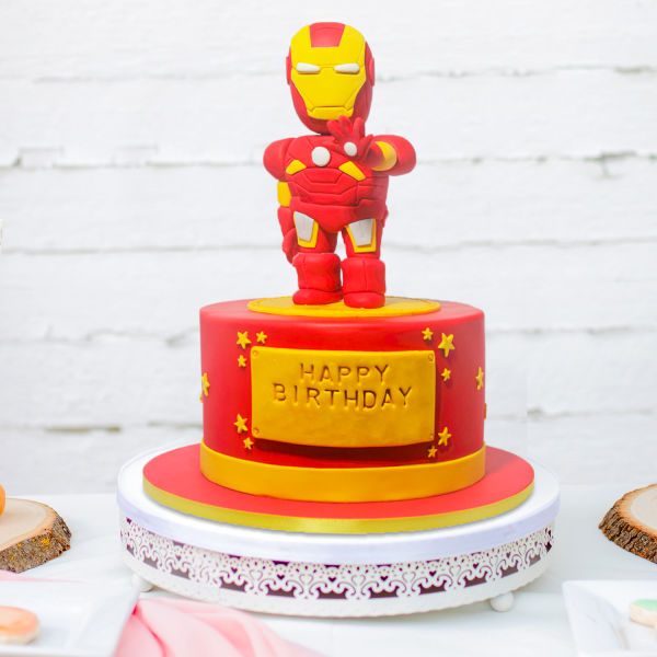 Iron Man Pop Vinyl / Bobblehead Cake - Decorated Cake by - CakesDecor