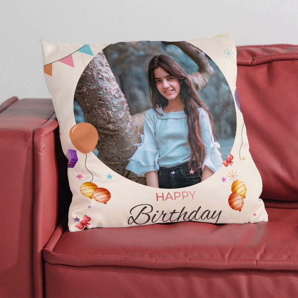 Happy Birthday Cushion at Rs 150 | Outdoor Cushion in Ghaziabad | ID:  26199495497