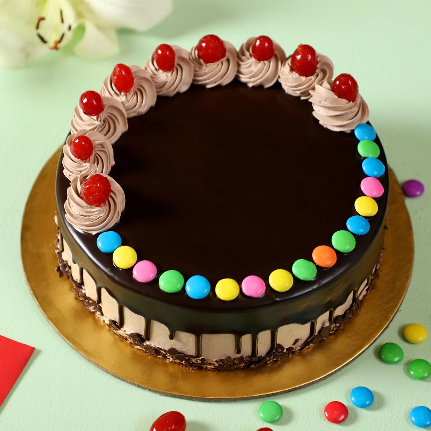 Chocolate Gems Cake- MyFlowerTree
